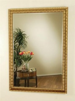 Antique Gold Finish Traditional Wall Mirror