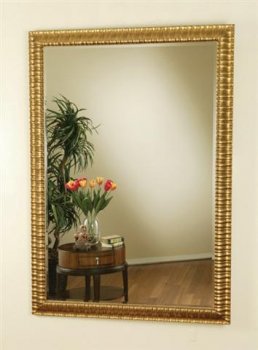 Antique Gold Finish Traditional Wall Mirror [CRM-576-900682]