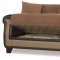 Proline Brown Sofa Bed in Fabric by Casamode w/Options