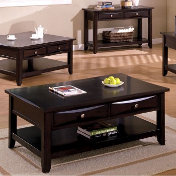 CM4265DK Baldwin Coffee Table in Espresso w/Options [FACT-CM4265DK Baldwin]