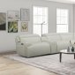 6095B Power Reclining Sectional Sofa in White Leather by J&M