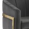 Alamor Accent Chair 903039 in Dark Gray Velvet by Coaster