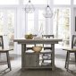 Lindsey Farm 5Pc Counter Ht Dining Set 62-CD in Grey by Liberty