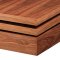 Mellow Square Motion Walnut Coffee Table w/Storage by Whiteline