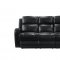 Cortana Power Motion Sofa & Loveseat Set Black by Leather Italia