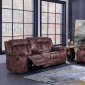 U8036 Motion Sofa in Brown Fabric by Global w/Options