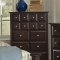 Rich Cappuccino Finish Transitional Bedroom Set w/Options