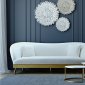 Chloe Sofa TOV-L6127 in Cream Velvet Fabric by TOV Furniture