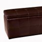 Rectangular Shape Modern Leather Ottoman With Storage