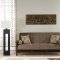 Fume Microfiber Living Room w/Wooden Frame & Sleeper Sofa