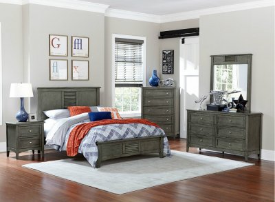 Garcia Bedroom 2046 5Pc Set in Gray by Homelegance w/Options