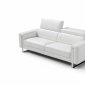 Adriano Sofa & Loveseat Set in White Leather by Whiteline