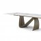 9087 Dining Table Champagne-Bronze by ESF w/Optional 1239 Chairs