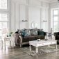 Cerise Sofa SM7642 in Gray Chenille & Antique White w/Options