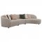 Fayette Sectional Sofa 504920 in Greige Fabric by Coaster