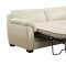 Midtown Sofa & Loveseat in White Leather Match w/Options