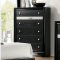 Chrissy 5Pc Bedroom Set CM7552BK in Black w/Options