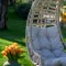 Fiona Relax Outdoor Hanging Lounge Chair in Cream by Bellona