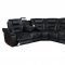 Zane Power Motion Sectional Sofa 651320PP in Black by Coaster