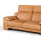 Evergreen Sofa Set 3Pc in Cognac Full Leather by VIG