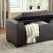 Tigard Storage Bench 4603PU in Dark Brown by Homelegance