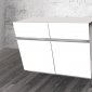 Cristallino Buffet in High Gloss White Lacquer by Casabianca