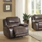 Allenwood Motion Sofa 8429 in Dark Brown - Homelegance w/Options