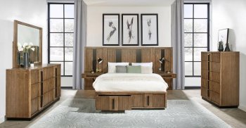 Terrace Bedroom 224900 in Ash Brown by Coaster w/Optional Items [CRBS-224900SP Terrace]