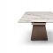 9305 Dining Table Marble & Bronze by ESF w/Optional 1442 Chairs