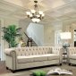 Winifred Sofa CM6342IV in Ivory Chenille Fabric w/Options