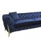 LCL-020 Sofa & Loveseat Set in Navy Blue Velvet