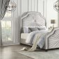 Bossa Nova Upholstered Bed 5888-1 in Light Gray by Homelegance