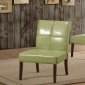 Oriana Accent Chair 1215GRS Set of 2 in Vinyl by Homelegance