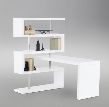 KD002 Modern Office Desk by J&M in White Matte [JMOD-KD002 White]