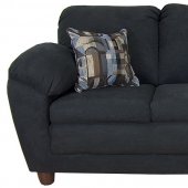 5550 Julia Sofa & Loveseat Set in Bulldozer Black by Chelsea