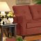 5900 Heather Sofa & Loveseat Set in Persimmon Fabric by Chelsea