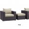 Convene Outdoor Patio Sofa Set 3Pc 2174 Choice of Color - Modway