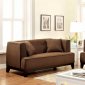 Sofia CM6761BR Sofa in Brown Fabric w/Options