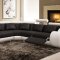 4087 Sectional Sofa Black & White Bonded Leather by VIG