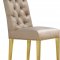 Capri Dining Chair 716 Set of 2 Beige Velvet Fabric by Meridian