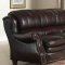 Leather Italia Burgundy Bridgeport Sofa & Loveseat Set w/Options