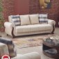 Ontario Sofa Bed in Beige Fabric by Empire w/Options