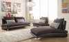 9607DG Renton Sofa in Dark Grey & Black by Homelegance w/Options