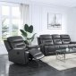 Lamruil Motion Sofa & Loveseat Set LV00072 Gray Leather by Acme