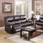 7282 Reclining Sofa in Espresso Faux Leather w/Options