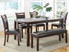 Dupree Dining Set 5Pc 105471 by Coaster in Dark Brown w/Options