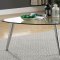 Delany 3Pc Coffee & End Table Set CM4156 in Chrome w/Options