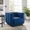 Conjure Sofa in Navy Velvet Fabric by Modway w/Options