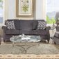 Ilex Sofa 50290 Sofa in Gray Chenille by Acme w/Options