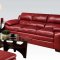 50595 Jeremy Sofa in Cardinal Red Bonded Leather Match by Acme